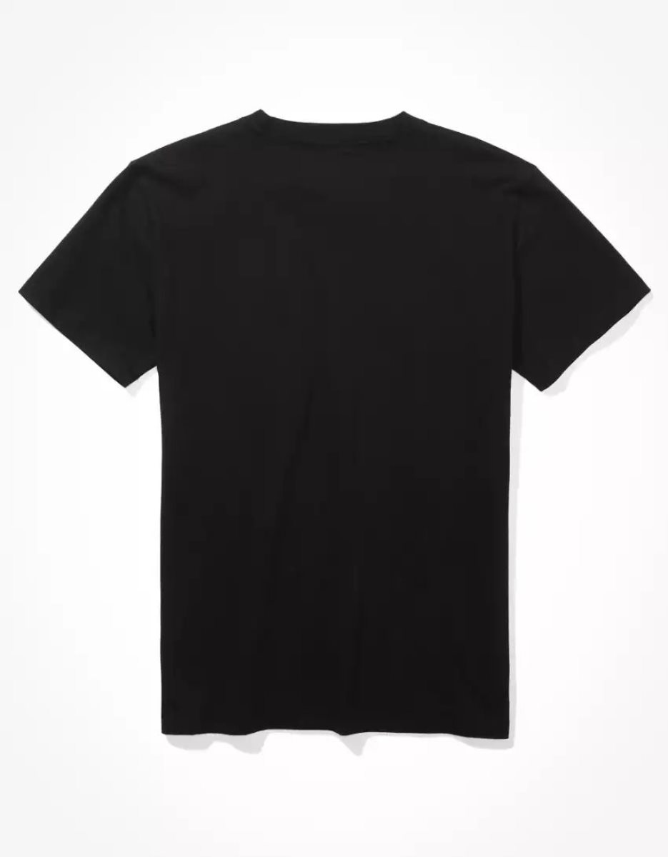 T Shirts American Eagle AE Super Soft Legend V-Neck Noir Homme | NBE-36860000